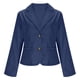 thumbnail image 5 of RKSTN Women's Cropped Blazer Oversized Lapel Single Breasted Button Blazer Business Suit Jacket Top Womens Casual Solid Plus Size Turndown Collar Lightweight Loose Comfy Long Sleeve Office Blazer, 5 of 10