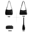 thumbnail image 6 of BadPiggies Crossbody Bag for Women Pocketbooks Soft PU Leather Purses and Handbags Multi Pocket Shoulder Bags - Black, 6 of 9