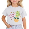 thumbnail image 1 of HNMKIU T-Shirt à Manches Courtes Imprimé Mignon pour Filles - Adorable Haut à Col Rond pour Usage Quotidien et Activités, 1 of 4