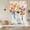 Flaxen, variant on Fall Thanksgiving Tie Up Curtains 45 Inches Long, Kitchen Window Curtains Over Sink, Blue Pumpkin Sunflower Bird Grey Wood Small Window Curtains Balloon Curtains Valances for Bedroom/Cafe 34"x45"