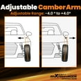 thumbnail image 4 of maXpeedingrods +/- 4°Adjustable Camber Arm for Mini Cooper 2002-2013 R50 R52 R53 R56 R57 R58 R59 R60 R61, Rear Camber Control Arm Set of 2, Upgraded PU Bushings, 4 of 7