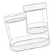 thumbnail image 2 of Soporte de cesta de alambre de 4 niveles, soporte para frutas, organizador de productos, cesta de pan, estante para verduras, merienda, despensa de, 2 of 8