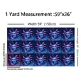 thumbnail image 3 of Castle Fairy Cartoon Axolotl Fabric by the Yard 1 Yard,Blue Purple Home Decor Fabric by the Yard,Ocean Salamander Room Decor Fabric by the Yard,Breathable Animal Home Decor, 3 of 6