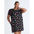 thumbnail image 2 of Joyspun Women's Dreamy Soft Collection Sleepshirt with Short Sleeves, Sizes S/M-2X/3X, 2 of 5