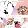 thumbnail image 3 of ASENTER Lámpara de uñas de gel UV de 3 W, cápsulas americanas, para pegamentos de gel UV, esmalte de uñas de gel, mini lámparas de secado para curar resina, LED ultravioleta USB con clip Excelente Rendimiento, 3 of 5