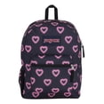 thumbnail image 2 of Mochila Jansport Cross Town Happy Hearts Backpack Escolar Negro Liso, 2 of 7