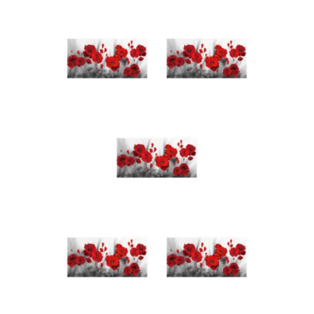 Bewildely Kits de pintura de diamantes ecológicos rojos para amantes del arte diamantes pintura amapolas flor 50*100cm Type2 NO2