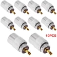 thumbnail image 3 of NATEFEMIN 10 Pack UHF PL-259 Connector Solder Type for RG8 RG59 RG58 Coax Cable Radio Headend Applications, 3 of 8
