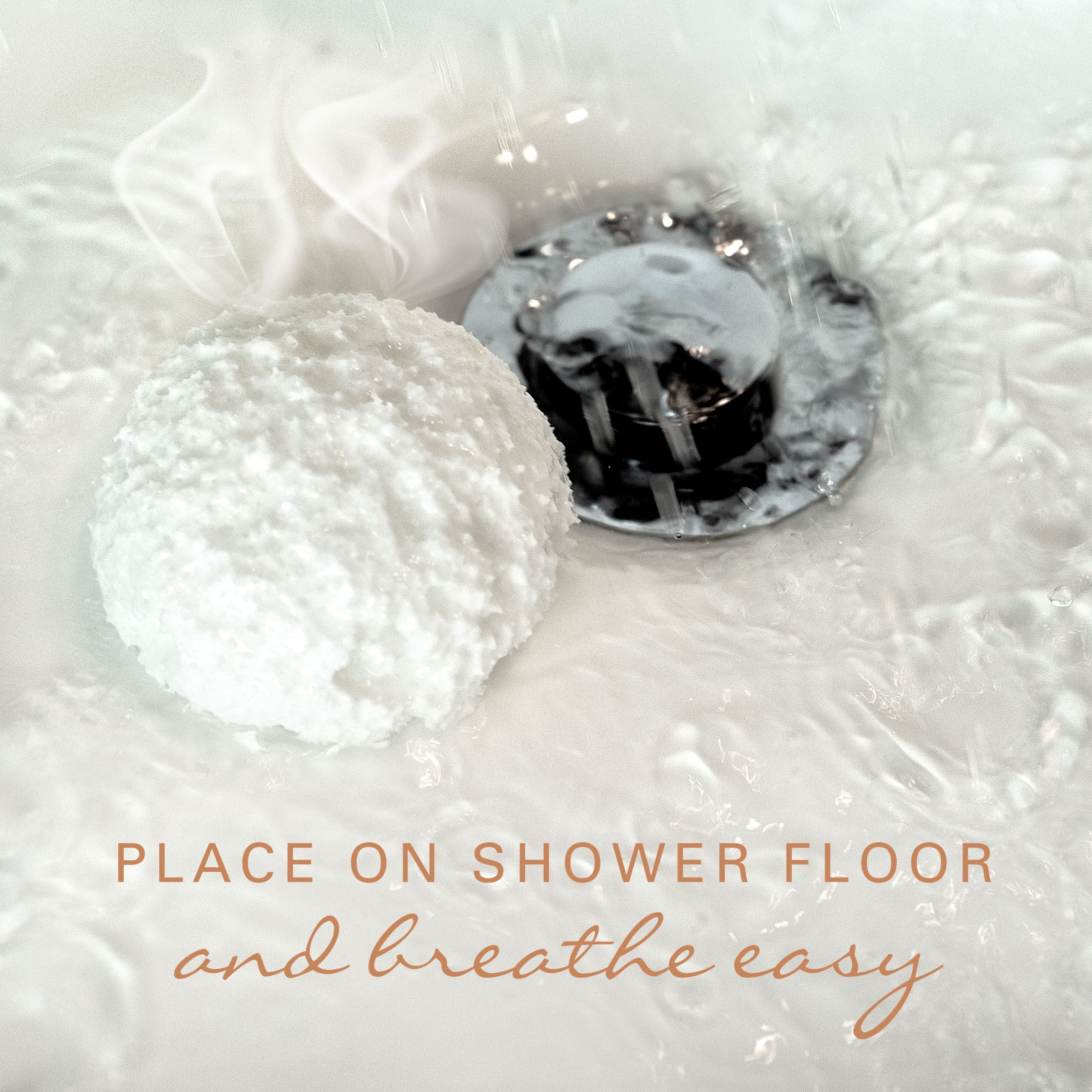Village Naturals Therapy Breathe Shower Bomb, Eucalyptus & Menthol