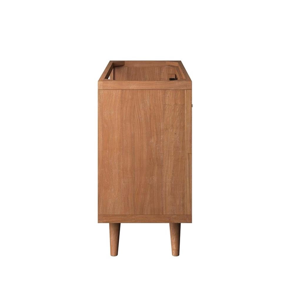 Modway 36" 2-Door Teak Wood Bathroom Vanity Cabinet in Natural