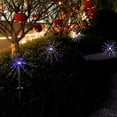 thumbnail image 4 of Guirnalda de luces de diente de león con enchufe solar para fuegos artificiales, luces decorativas navideñas impermeables para exteriores, 4 of 5