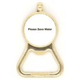 thumbnail image 1 of Please Save Water Black Symbol Beer Bottle Cap Opener Stainless Steel Key Chain, 1 of 3