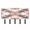Soft Pink Tie-dye Pattern, variant on Decorative Key Holder Organizer Wall Mounted with 5 Hooks for Keys Mail (7.1 x 4.1 Inches) Tie-dyed Colorful Spiral Pattern