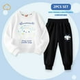 thumbnail image 3 of Anime Sanrio Kuromi Kawaii Children's Clothing 2Pcs Set Cinnamoroll My Melody Cute Autumn Sportswear Girls Cartoon Casual Wear, 3 of 4