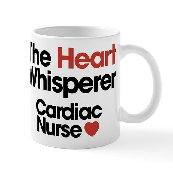 CafePress - The Heart Whisperer Cardiac Nurs - 11 oz Ceramic Mug - Novelty Coffee Tea Cup
