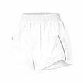 thumbnail image 4 of SUYIDA Women's Tennis Shorts Sports and Casual Wear Soft Stretch Multiple Pockets Comfort Fit Lightweight Breathable Elastic Waistband Zippered Closure, 4 of 4