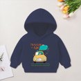 thumbnail image 2 of KPOPLK Kid Boy's Spring Fall Sweatshirt Basketball Player Print Long Sleeve Hoodies Comfy Loose Casual Pullover Hooded Navy Size 5-6 Years, 2 of 7