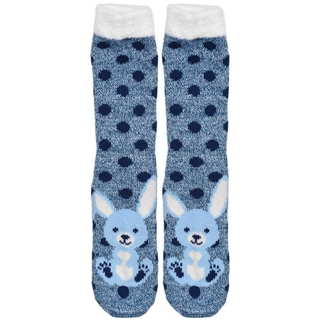 Chenille Womens Socks - Alexa Rose Womens Warm Super Soft Chenille Lined Cabin Socks in 4 Cute Animal Designs