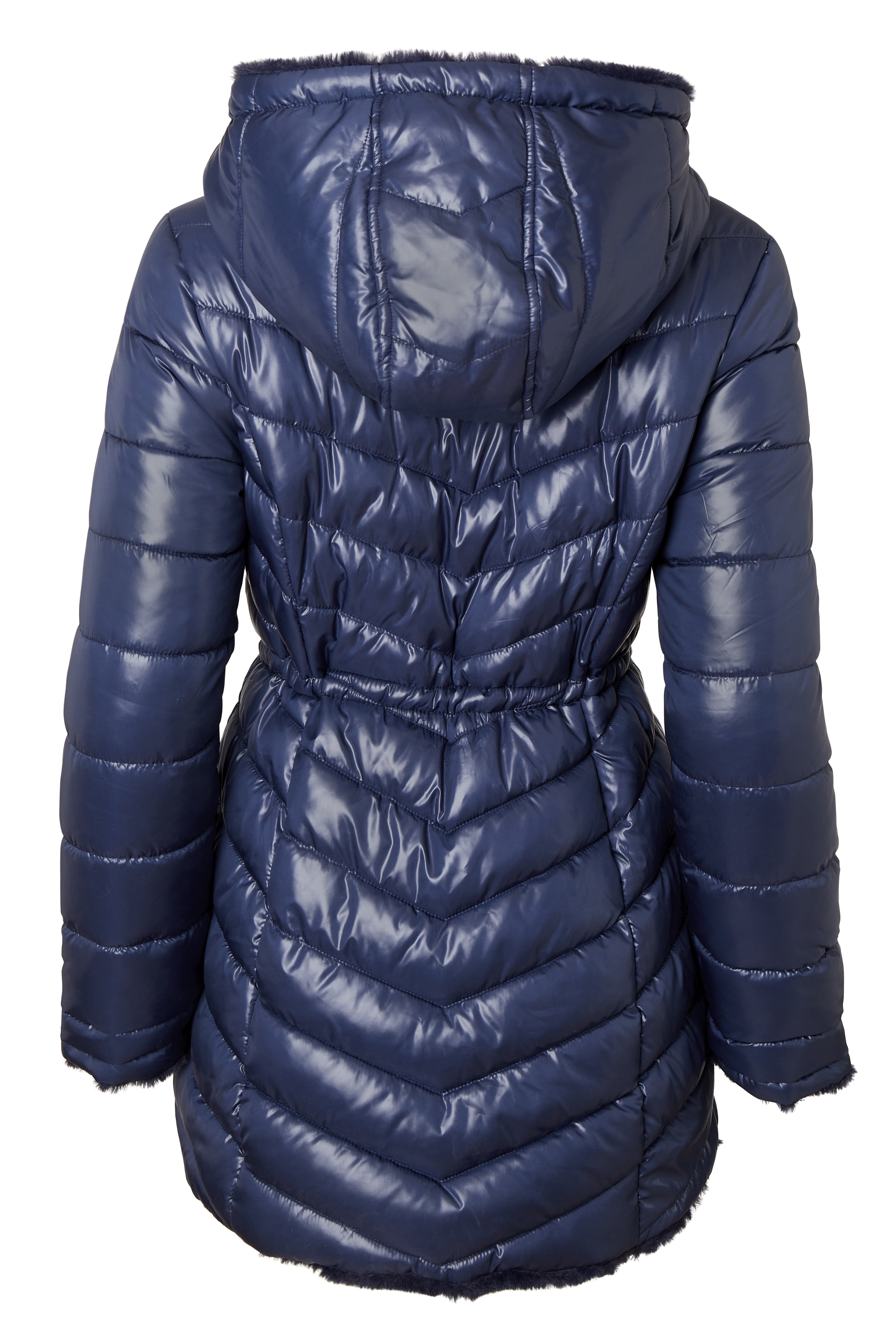  Sportoli Womens Winter Coat Reversible Faux Fur Lined Quilted  Puffer Jacket - Beige (Small) : Clothing, Shoes & Jewelry