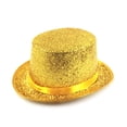 thumbnail image 2 of Glitter Top Hat Vintage British Jazz Hat Stage Performance Magician Hat Party Carnival Prop Hat for Women Gold, 2 of 3