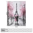 thumbnail image 4 of ARISTURING   Painting Eiffel Tower Pattern Super Soft Throw Blanket for Bed Sofa Lightweight Blanket Throw Size for Kids Adults All Season, 4 of 6