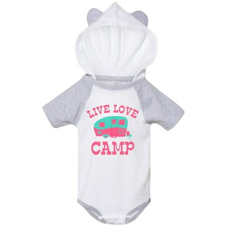 

Inktastic Live Love Camp RV Gift Baby Girl Bodysuit
