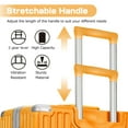 thumbnail image 3 of Kepane 24 Inch Luggage, Aluminium Frame, PC ABS Hard Shell, Suitcases with Wheels, TSA Lock, No Zipper, Orange, 3 of 8