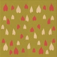 thumbnail image 1 of Ahgly Company Machine Washable Indoor Square Transitional Yellow Area Rugs, 6' Square, 1 of 7