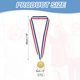 thumbnail image 2 of Medallas de Oro Uxcell de 2 Pulgadas Premio Ganador 1er Lugar con Cinta al Cuello Roja Blanca Azul 6 Pcs, 2 of 7
