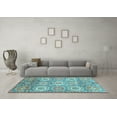 thumbnail image 3 of Ahgly Company Indoor Rectangle Abstract Light Blue Modern Area Rugs, 4' x 6', 3 of 4