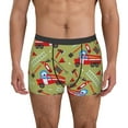 thumbnail image 2 of Goofa Cartoon Fire Truck Printed Men's Boxer Briefs Underwear, Moisture-Wicking Underwear, Trunk,Soft and Breathable Cotton Underwear-Medium, 2 of 9