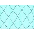 thumbnail image 1 of Ahgly Company Indoor Rectangle Solid Light Blue Modern Area Rugs, 7' x 9', 1 of 4