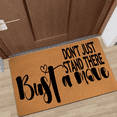 thumbnail image 3 of Don't Just Stand There Bust A Move Doormat Coir Doormat Welcome Coir Doormat Anti-stain Entry Doormat Funny Home Decor Anti-Slip PVC Backing 17.5" x 29.5", 3 of 4
