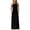 Black, variant on Women's Pocketed Round Neck Sleeveless Dress 95% Rayon 5% Spandex Comfortable Everyday Wear Easy Care Soft Stretch