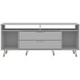 thumbnail image 2 of Manhattan Comfort Rockefeller Wood TV Stand for TVs up to 60" in White, 2 of 10