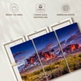 thumbnail image 6 of Elephant Stock Arizona Superstition Mountains Wall Art - Horizontal Multi Panel Canvas - Living Room Wall Decor - Nature Multi Panel - Gray And Orange Decor - 57" x 36", 6 of 8