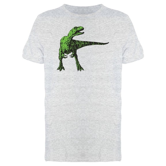 Green Dinosaur Roar T-Shirt Men -Image by Shutterstock, Male Medium