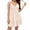 Beige, variant on Summer Dresses for Women V-Neck Spaghetti Strap Bowknot Backless Sleeveless Lace Mini Swing Skater Dress Beige