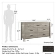thumbnail image 4 of Commode à 7 tiroirs Beaumont d’Ameriwood Home, chêne noir, 4 of 8