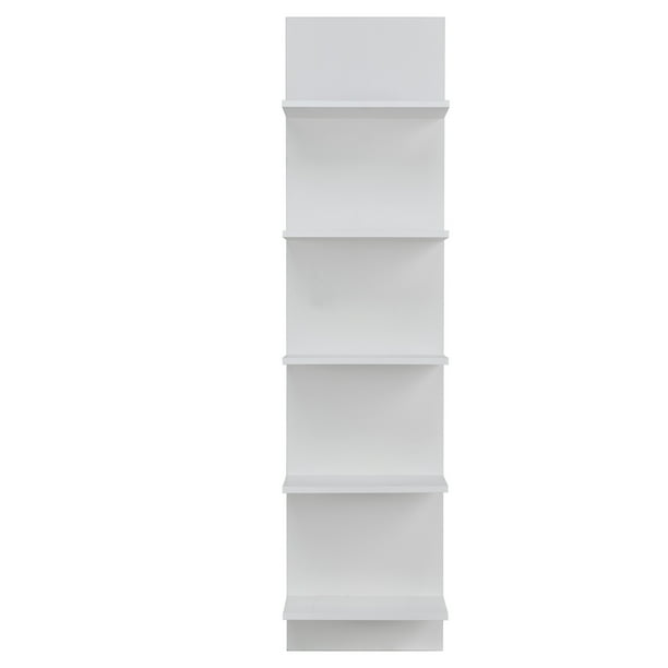 Danya B. White Finish Wide Column Wall Shelf