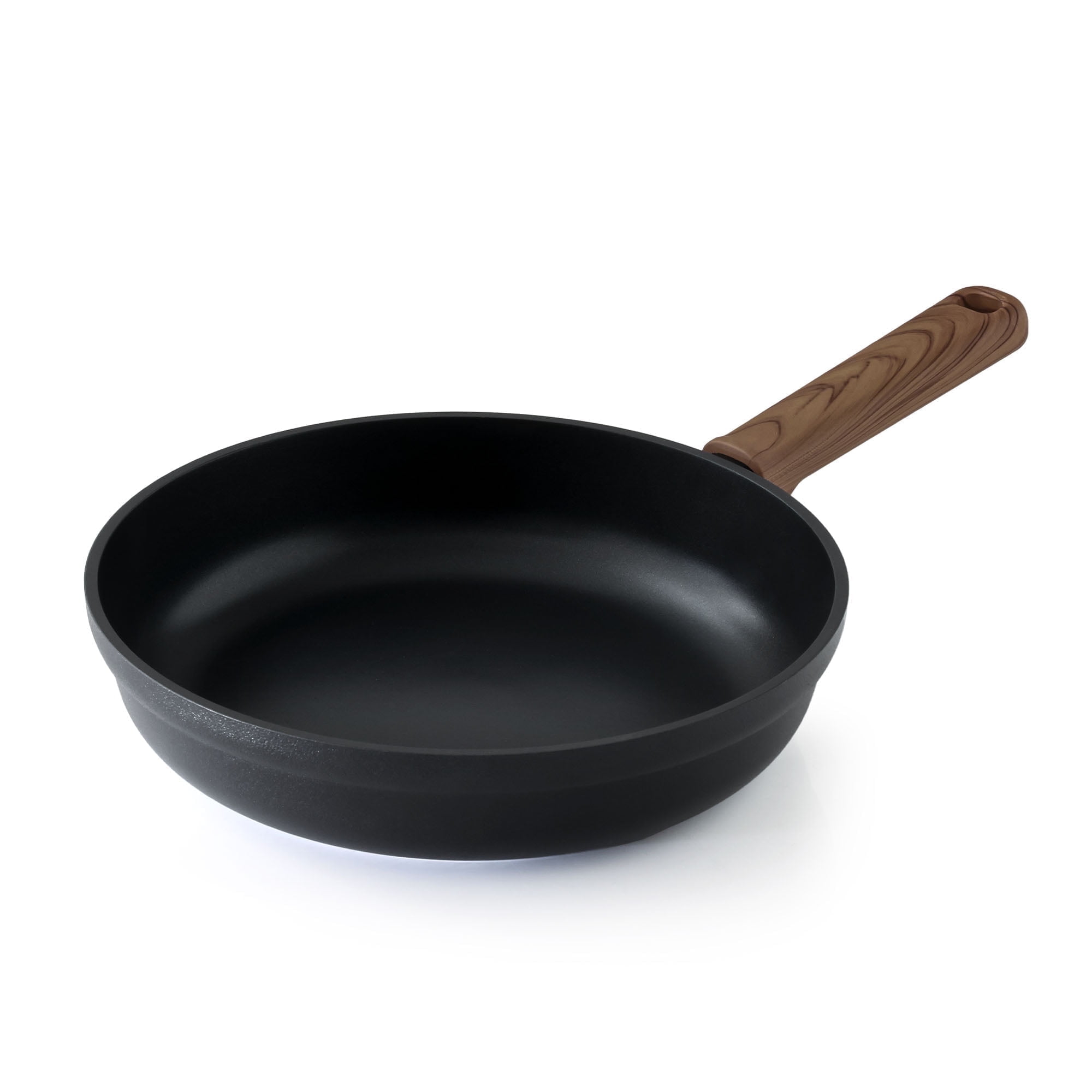 SENSARTE 10 Inch Frying Pan Skillet, Black Titanium Nonstick Omelet Pan, Healthy Chef's Pan, Kitchen Egg Pan with Anti-Scald Handle, Dishwasher & Oven Safe, Induction Compatible