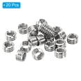 thumbnail image 3 of Unique Bargains Adaptateurs de Filetage Manchon Réducteur Écrou 20 Pcs M8x1.25 Mâle à M6x1 Femelle Réparation Insert Écrou 5mm, 3 of 7