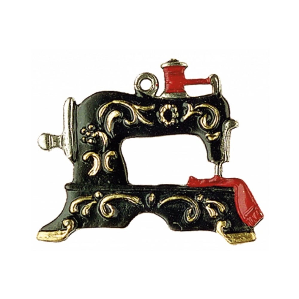 Sewing Machine MINI German Pewter Christmas Tree Ornament Small