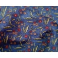 thumbnail image 4 of oneOone Silk Tabby Fabric Leaves & Floral Block Printed Fabric 1 Yard 42 Inch Wide, 4 of 4