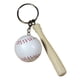 thumbnail image 4 of Llavero decorativo con forma de pelota deportiva 3D y bate de béisbol. L, 4 of 9