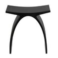 thumbnail image 3 of Black Matte Arched Solid Surface Resin Bathroom / Shower Stool, 3 of 8