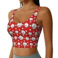 thumbnail image 2 of Naloa Cute Baseball Sports Bras for Women, High Support Bra with Removable Pads, Comfortable - Medium, 2 of 9