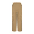 thumbnail image 5 of Gamivast Cargo Pants for Girls Teen High Waisted Multiple Pockets Outdoor Pants Straight Leg Fit Pockets Breathable Comfort Back to School Travel Hiking Pants Casual Clothing, 5 of 6