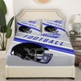 thumbnail image 3 of Erosebridal Football Sheet Set Queen for Kids Teens, Breathable 4-Piece, Grey, Pittsburgh, 3 of 6