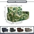 thumbnail image 2 of Xoenoiee Tropical Palm Leaves Print Waterproof Recliner Loveseat Cover, 6 Pieces Stretch Recliner Sofa Slipcovers Washable Couch Cover Furniture Covers for Pets, Dogs, Kids, 2 of 6